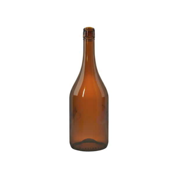 Envase brandy 750ml boca 28 ambar